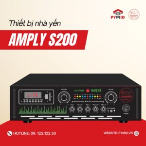 amply S200 dành cho 200 loa ru của thương hiệu omampe