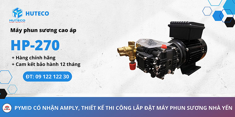 Máy phun sương cao áp HP-270 cho nhà yến