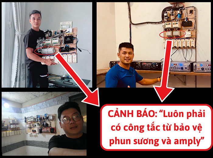 Bảng điện nhà yến sử dụng PLC công nghiệp tích hợp lắp công tắc từ 