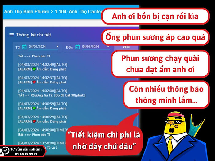 Bồn nước bị cạn