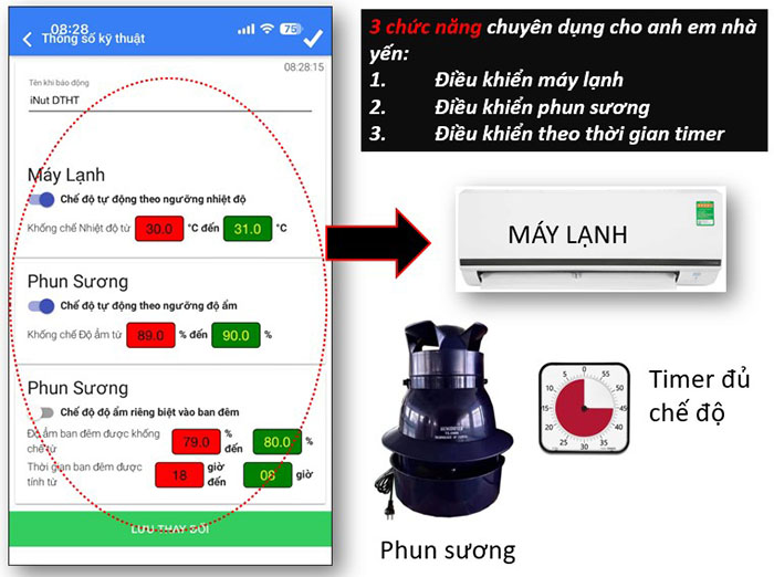 Điểu khiển ẩm nhiệt 2 cổng