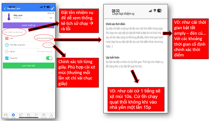 Giao diện thiết bị timer 4
