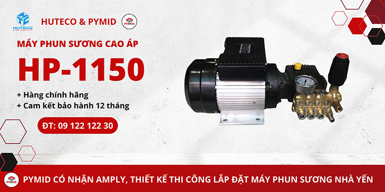 Máy phun sương cao áp Model HP-1150 cho nhà yến