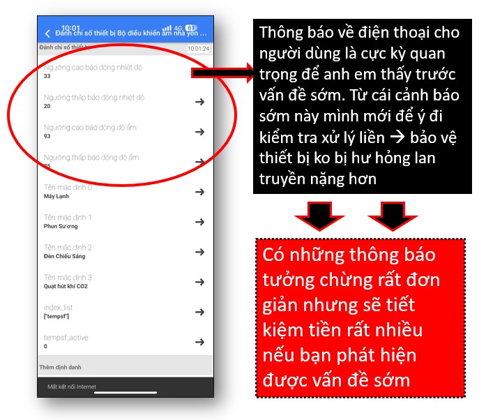 Thông báo về điện thoại