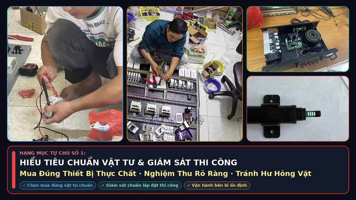 Hiểu tiêu chuẩn vật tư và giám sát thi công trong tự chủ vận hành nhà yến