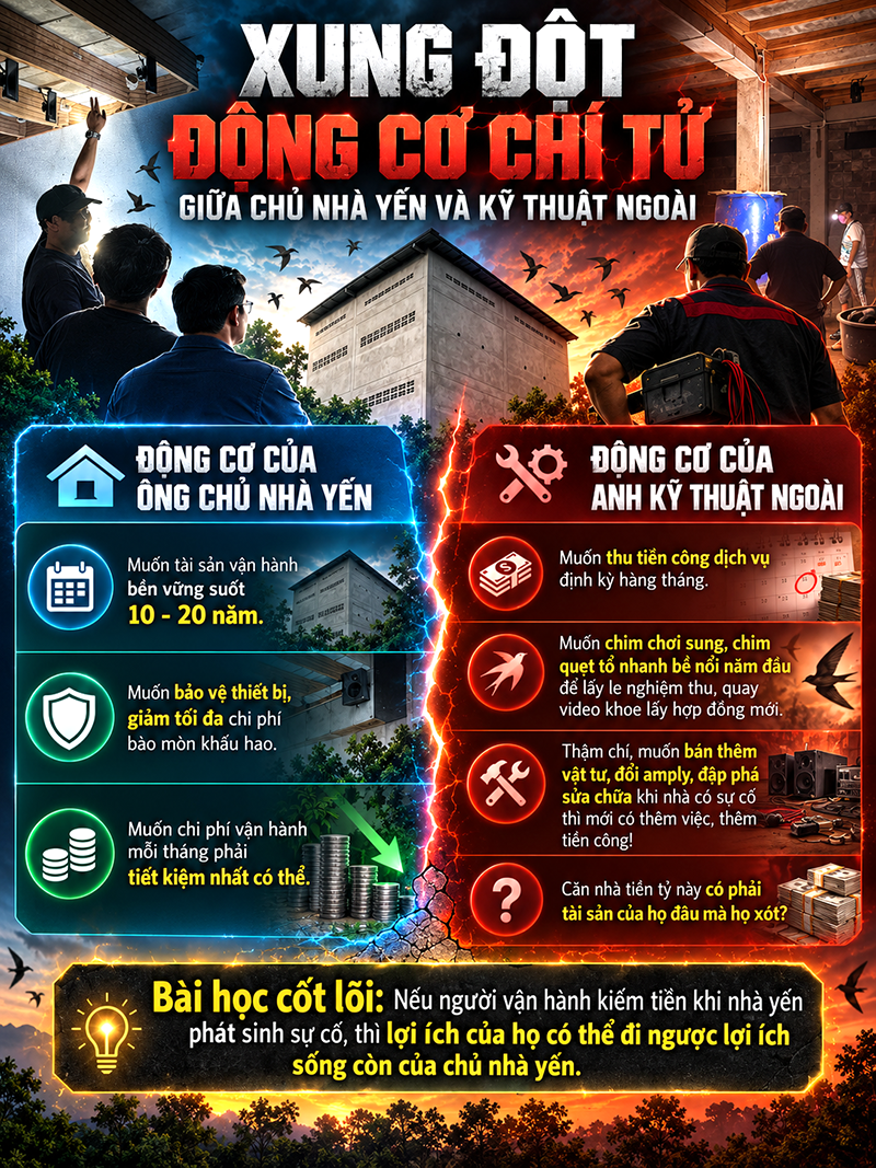 xung đột chủ nhà và kỹ thuật